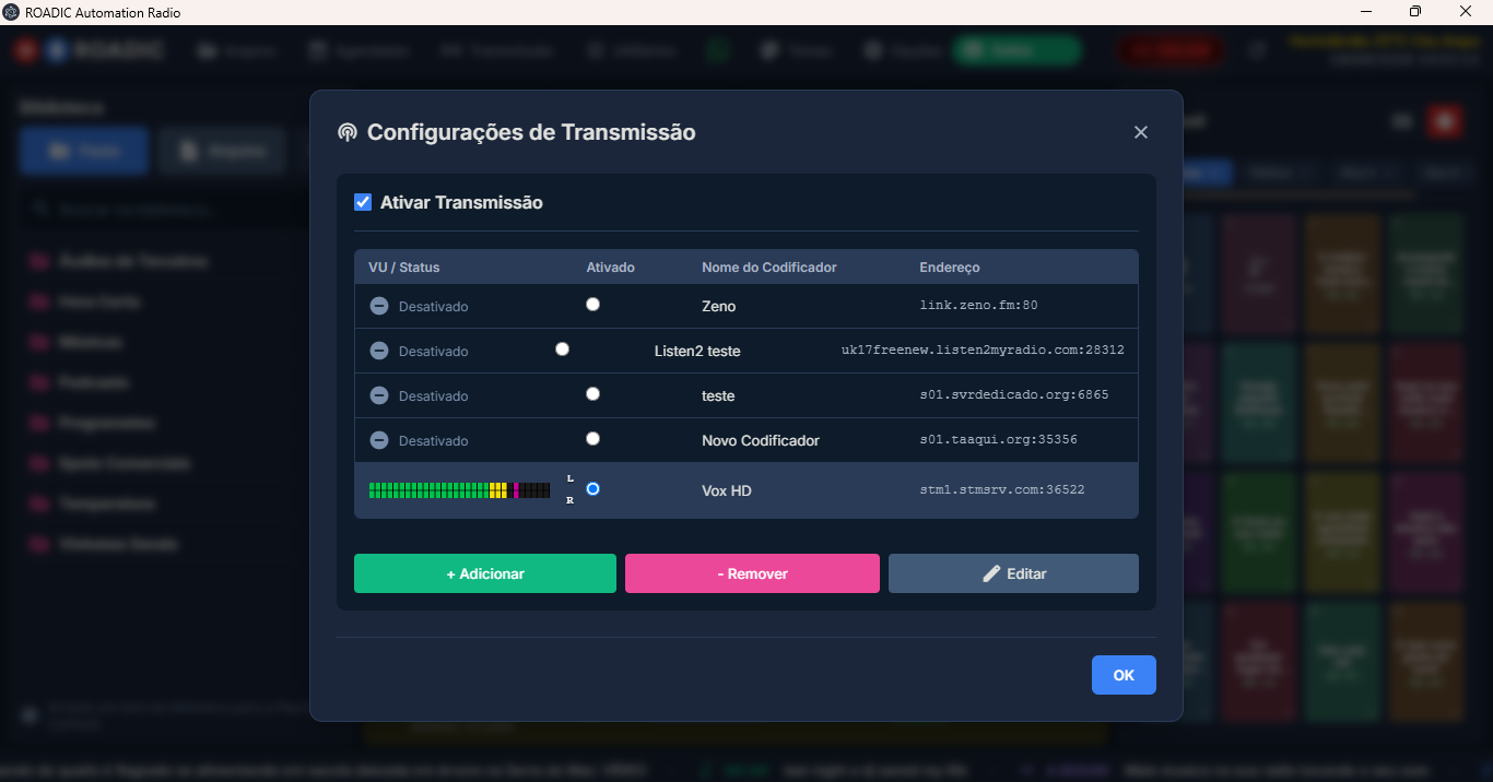 Interface Principal e Biblioteca